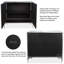 Ensemble de console et miroir "Sapphire Sea"
