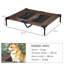 Dillan Large Raised Dog Bed Outdoor Indoor Mesh Pet Cot Metal Frame Brown