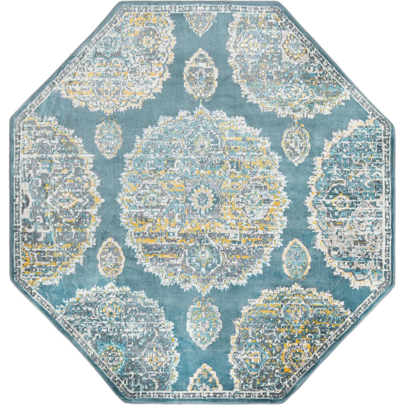 Oriental Indoor Rug, Octagon 6' x 6'