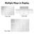 Peel and Stick Mirror Tiles, Exclamation Rectangular Design 4 Piece Set