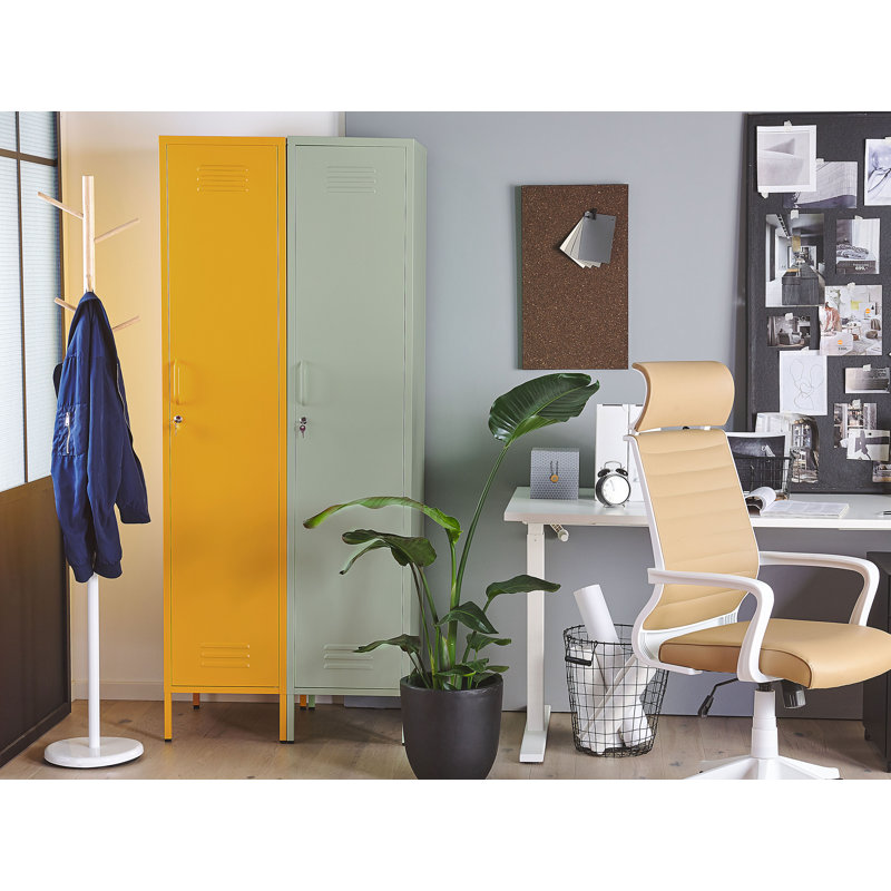 Bronko 1 -Door 5 -Shelf, Green