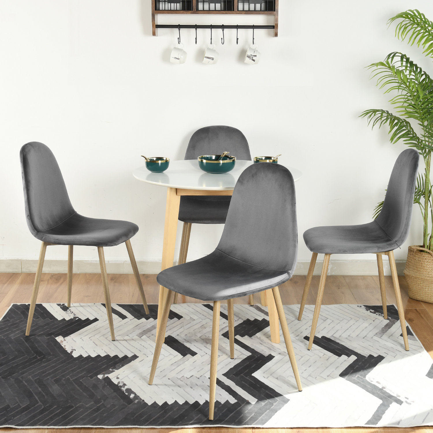 Wayfair grey dining outlet chairs