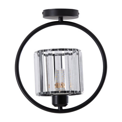 Crystal Semi Flush Mount