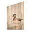 «Waddling Feet», art mural moderne sur bois de pin naturel-351651696