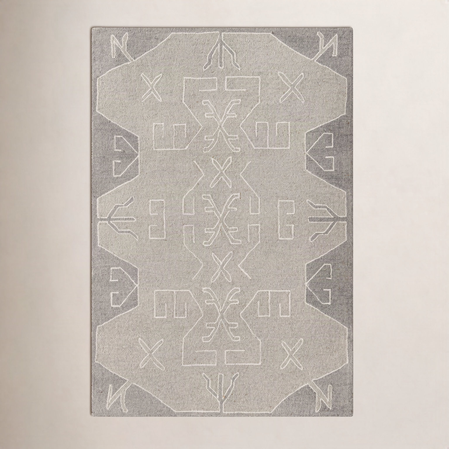 Demie Hand-Tufted Abstract Wool Rug, Rectangle 2' x 3'