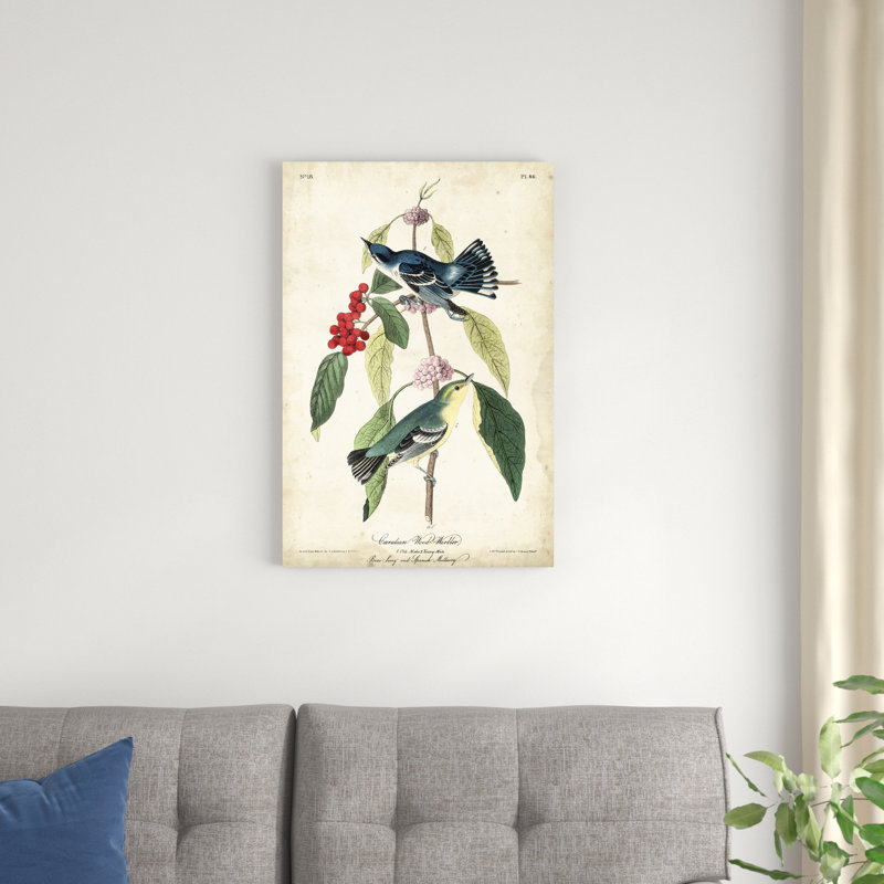 Fauvette en bois céruléen, H 30 po x l 20 po x P 1,25 po
