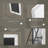 Hameed Rectangle LED Metal Floor Mirror Modern & Contemporary Lighted Full-Length Mirror with Tempered Glass-769413363