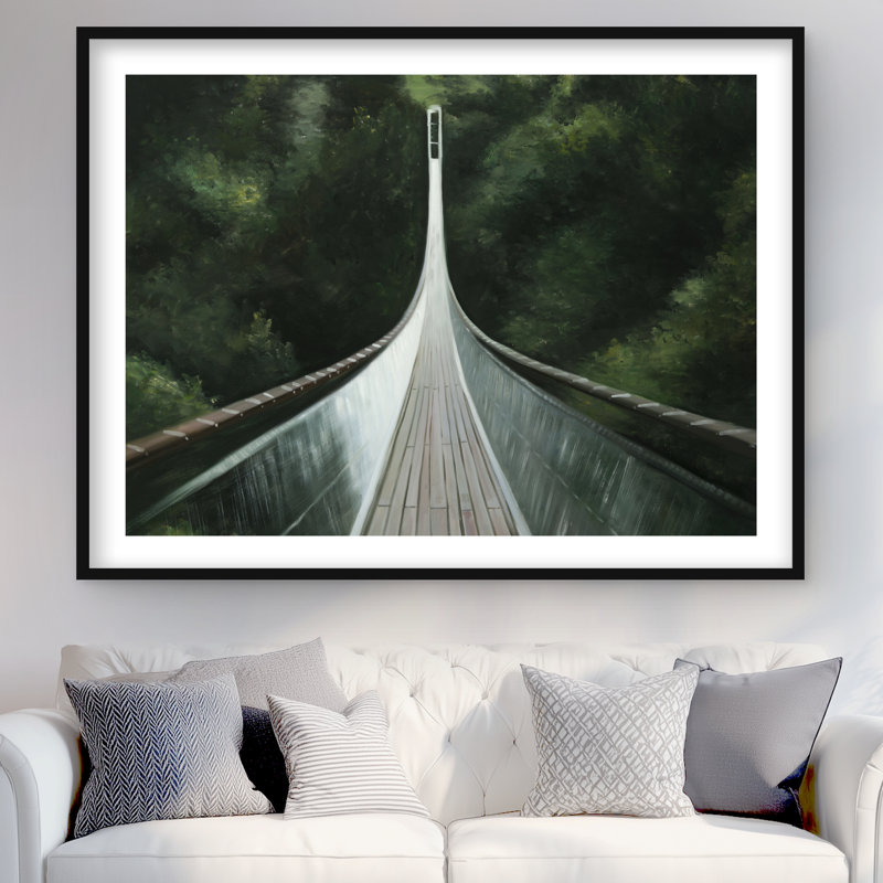 Pont Steep - reproduction mat moderne encadrée pour la décoration intérieure