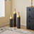 Set Of 3 Black And Gold Metal Vase Floor Vases Ideal (25"/30"/34" H)