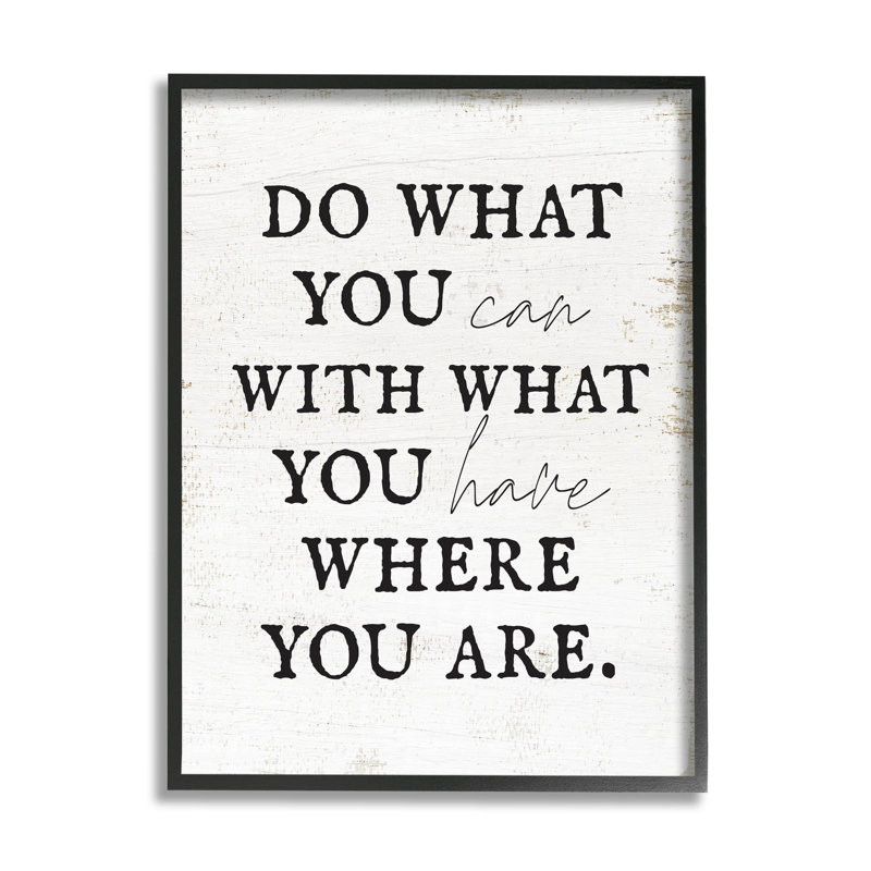 Do Do You You at-079, H 20 po x l 16 po x P 1,5 po, Cadre noir