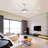66 Inch Large Ceiling Fan With Dimmable Led Light 8 ABS Blades Smart Remote Control Reversible DC Motor For Living Room-1943383914-1943383912