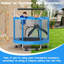Trampoline pour tout-petits de 60 po pour enfants, trampoline pour enfants de 440 lb avec filet, ensemble de jeu de trampoline intérieur / extérieur avec barre de gymnastique réglable, assemblage facile