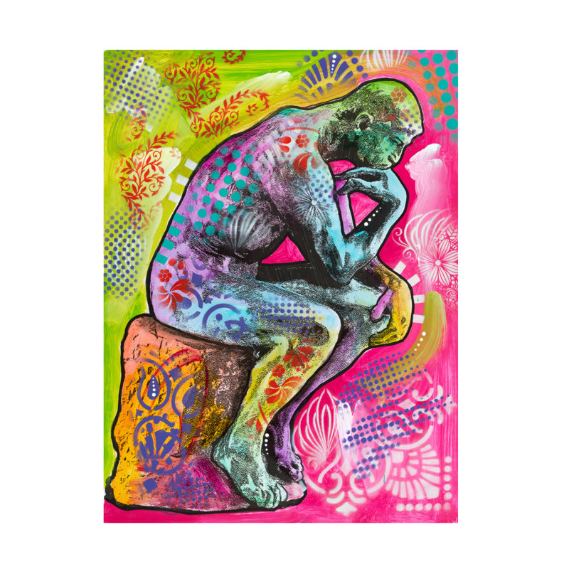 Bolog Dean Russo Thinker Canvas Art, 24" H x 18" W