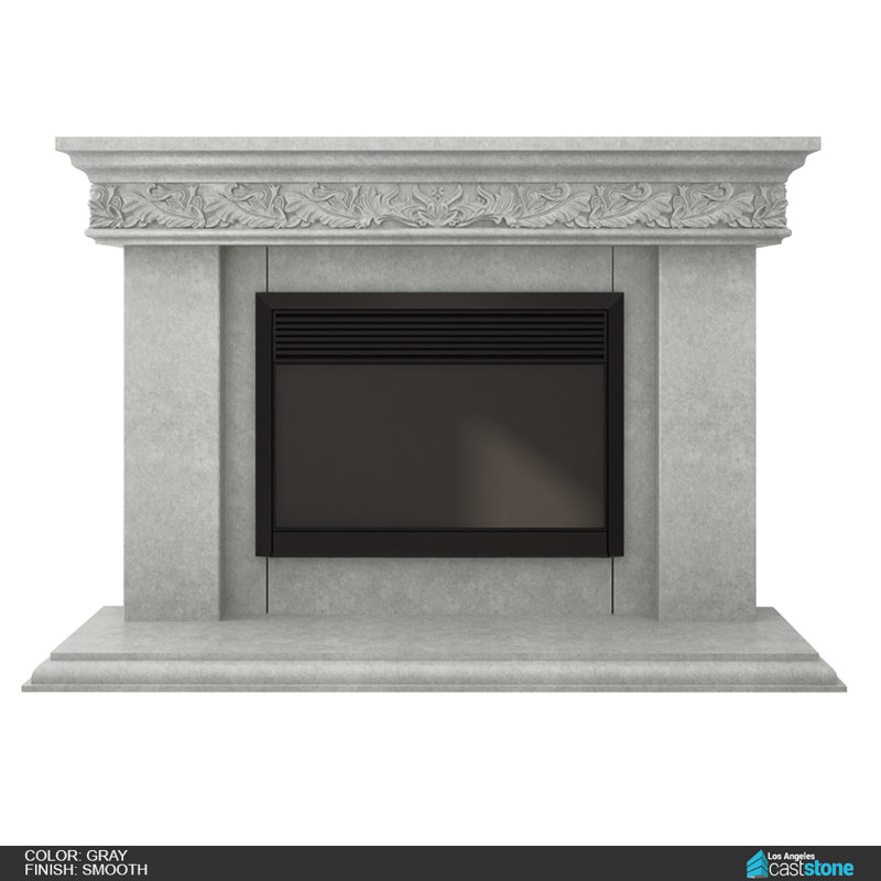 Bonaparte Fireplace Surround, Smooth Gray