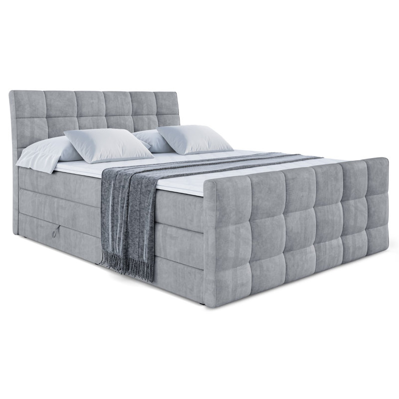 Brookelynne Bed, 160cm W x 200cm L, in Grey