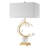 Transitional 1 Light Gold and Crystal Table Lamp