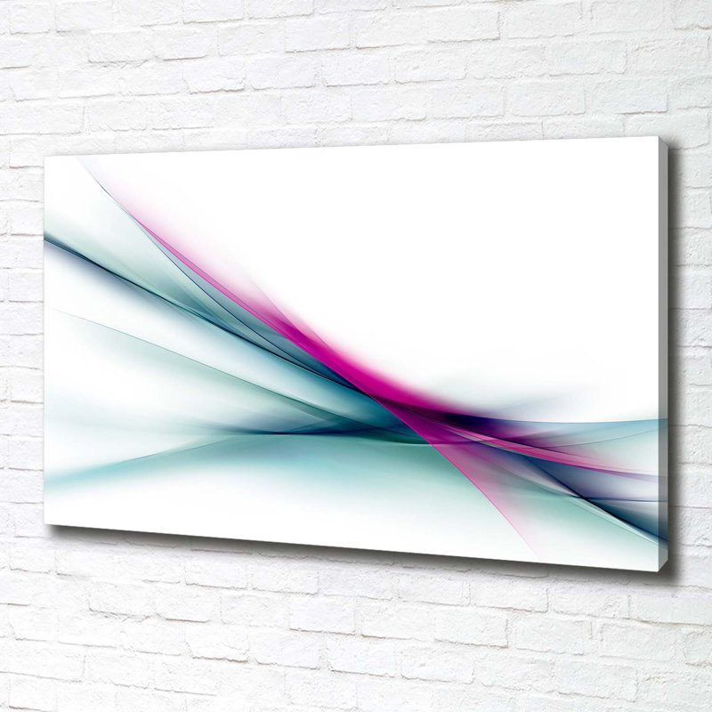 Waves Abstraction - Wrapped Canvas Print