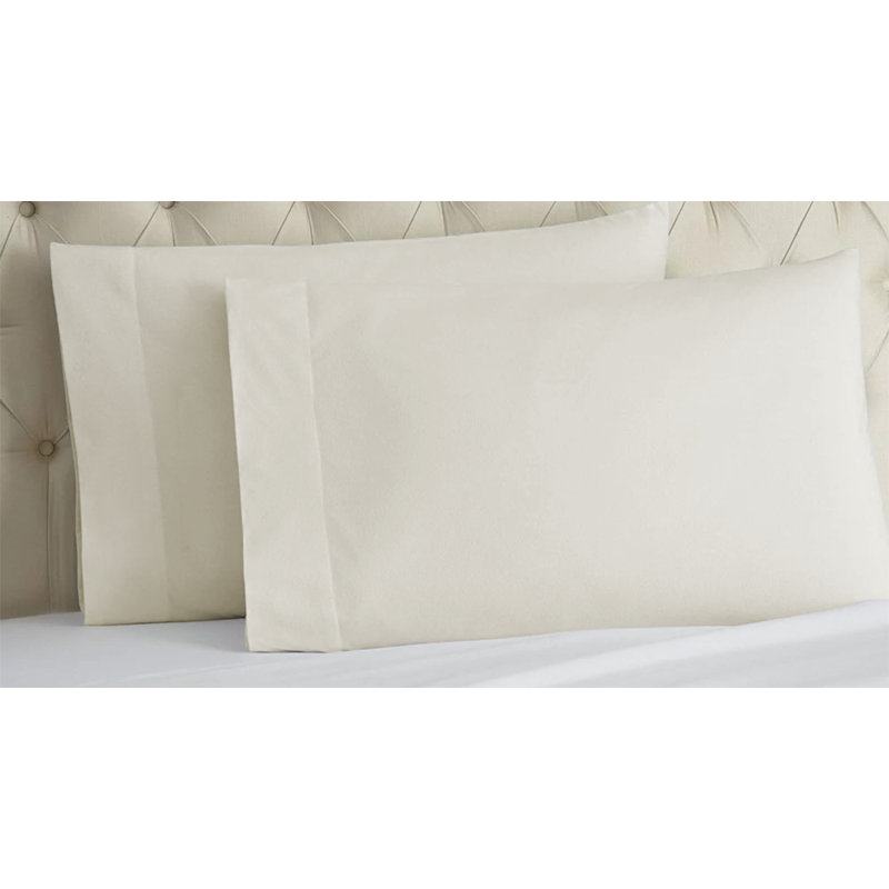 Alvito Pillow Cases Pair - Ecru, Ivory, Full Pillowcase