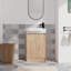 Meuble-lavabo autoportant de 23 po avec lavabo, idéal pour les petites salles de bain-1296394666