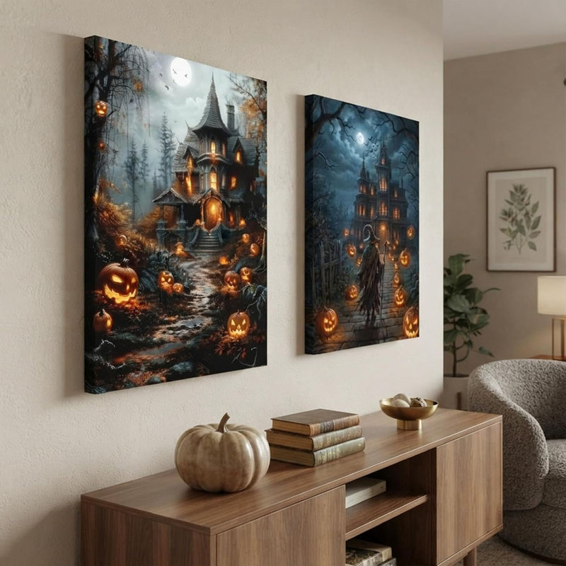 2 Piece Wrapped Canvas Wall Art, 90cm H x 60cm W