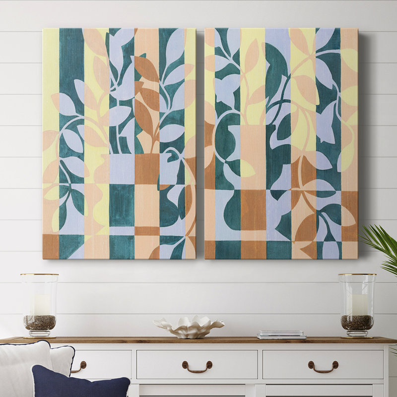 Checkered Cutting I-Premium Gallery Wrapped Canvas -Ready to Hang, 18" H x 24" W
