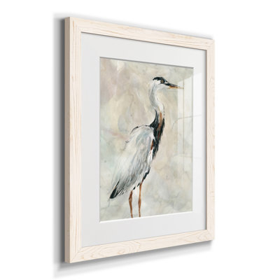 " Crane At Dusk I " Painting Print