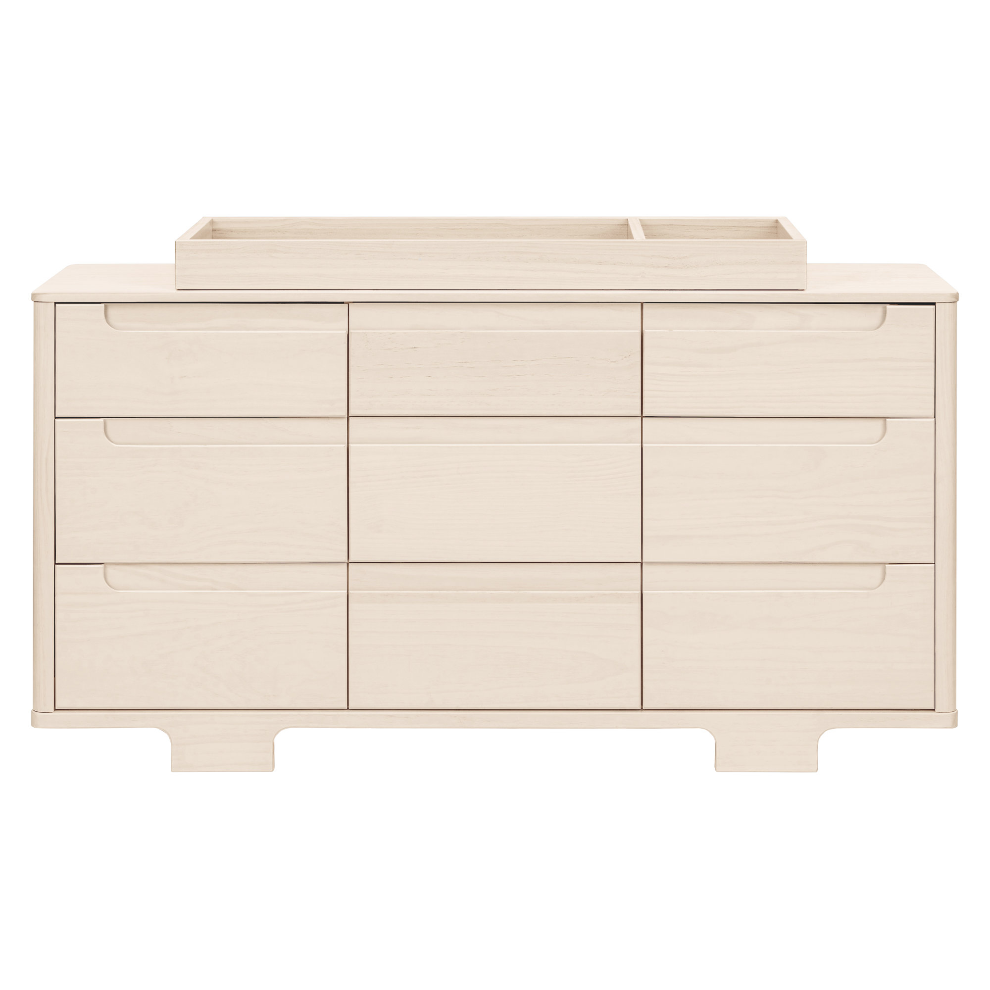 Yuzu 9-Drawer Dresser, Assembled, Washed Natural