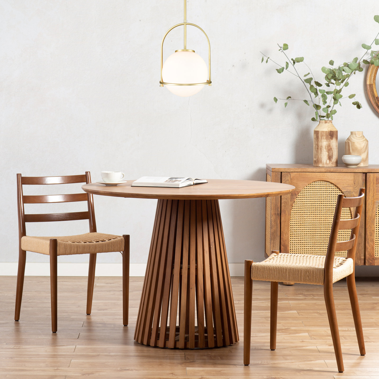 Banks 46" Acacia Dining Table, Natural