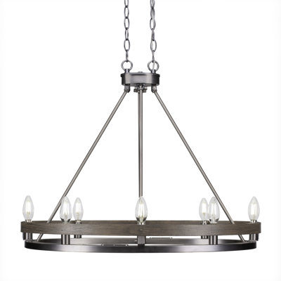 Lustre ovale 8 lumières Belmont