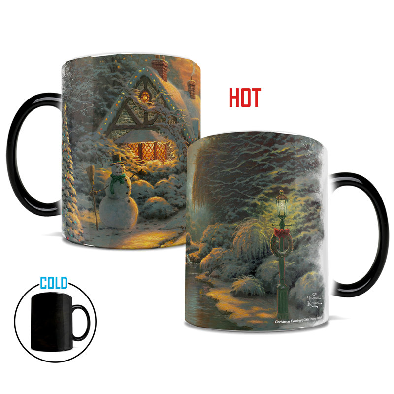 Thomas Kinkade (soirée de Noël) Morphing Mugs - 9 oz