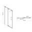 Cabine de douche coulissante simple de 122 cm (48 po) en verre trempé argenté brossé avec quincaillerie en acier inoxydable
