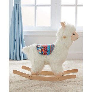Asweets Alpaca Soft Plush Ride-on Rocker