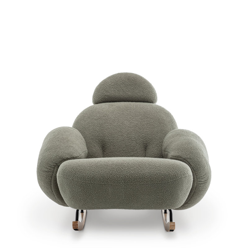 Juliette Deshanay Rocking Chair, Sage Green Teddy