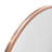 Nelson 30" Round Rose Gold Wall Mirror – Modern Metal Frame Accent Decorative Hanging Mirror for Bathroom Vanity, Entryway & Home Decor-1798584581