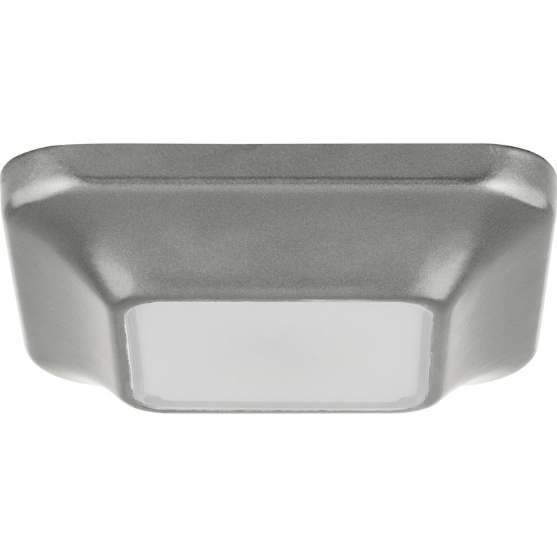 Plafonnier encastré 1 lumière, Gris métallisé