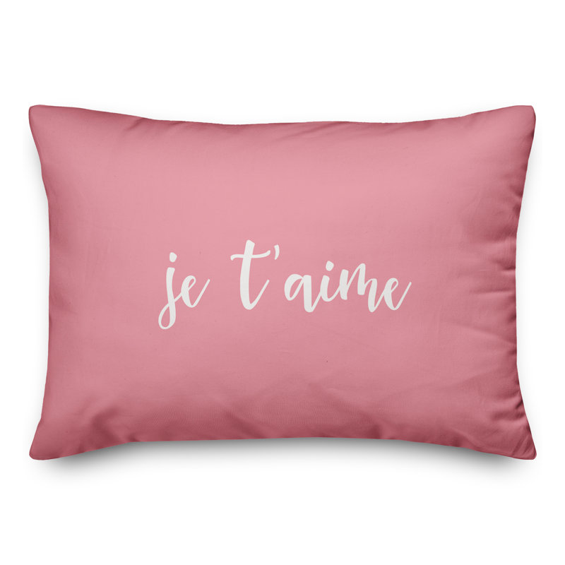 Coussin Je T'aime, Rose