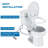 Bidet Attachment for Toilet, Non-Electric Bidet Self-Cleaning Dual Nozzle (Feminine/Rear Wash), Cold Water Bidets Sprayer for Existing Toilets Cover with Adjustable Pressure, Easy to Install,  Grey