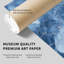 «Abstract Blue Geode», reproduction d'art moderne sans cadre II-493209552