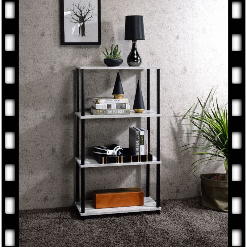 Etagere Bookcase, White/Black