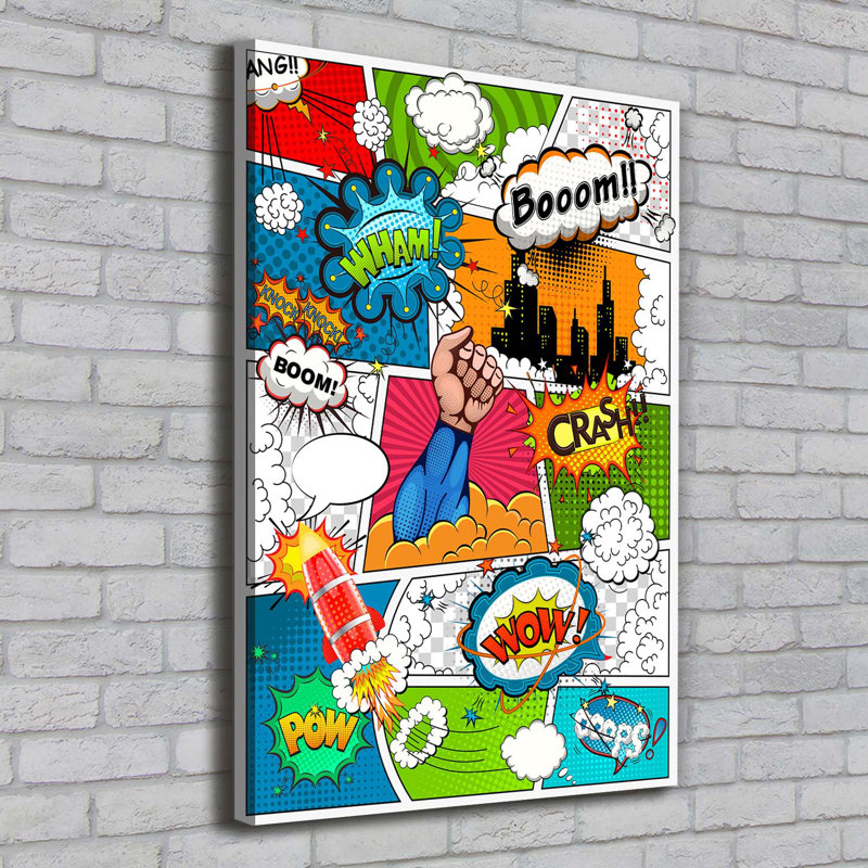 Comic Book - Wrapped Canvas Print