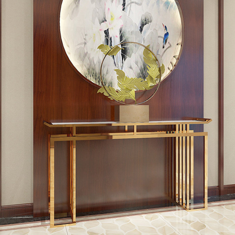 Console de luxe de style chinois, 33,5 po H x 70,9 po L x 11,8 po P
