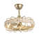 18" Rattan Caged Ceiling Fan with Light Kit and Remote