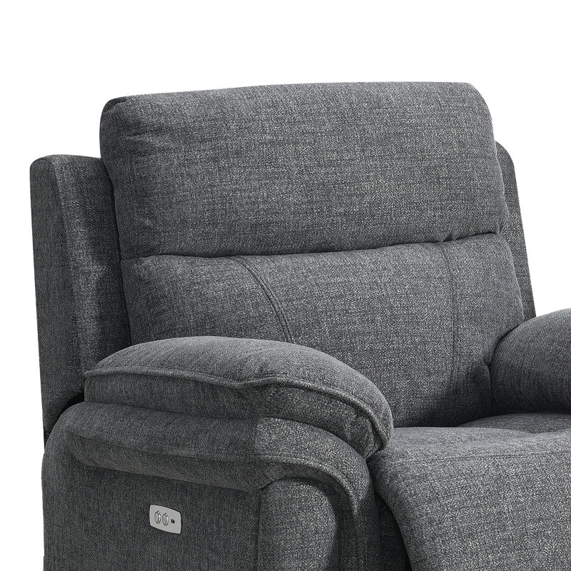 Coombs 106cm Wide Standard Recliner, Dark Grey