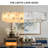 Radiant Gold 14-Bulb Alabaster Linear Chandelier – Height-Adjustable, Sloped-Ceiling Ready