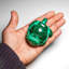 Genuine Polished Malachite Turtle Carving (326.6 Grams)