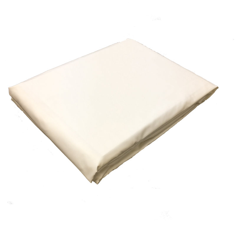 Percale Fitted Sheet, Ivory, King Fitted Sheet