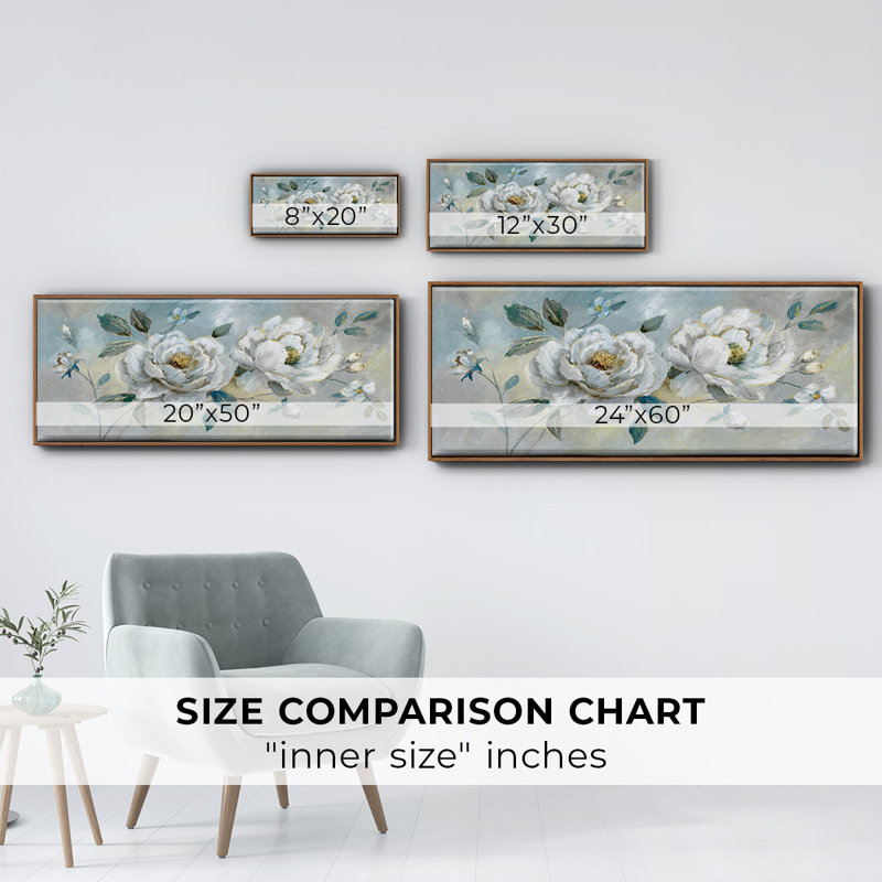 Darling Duo- Framed Canvas, 20" H x 50" W