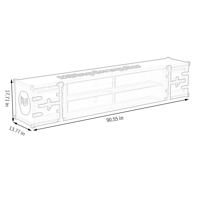 Crédence de rangement l 90,55 po Kadia