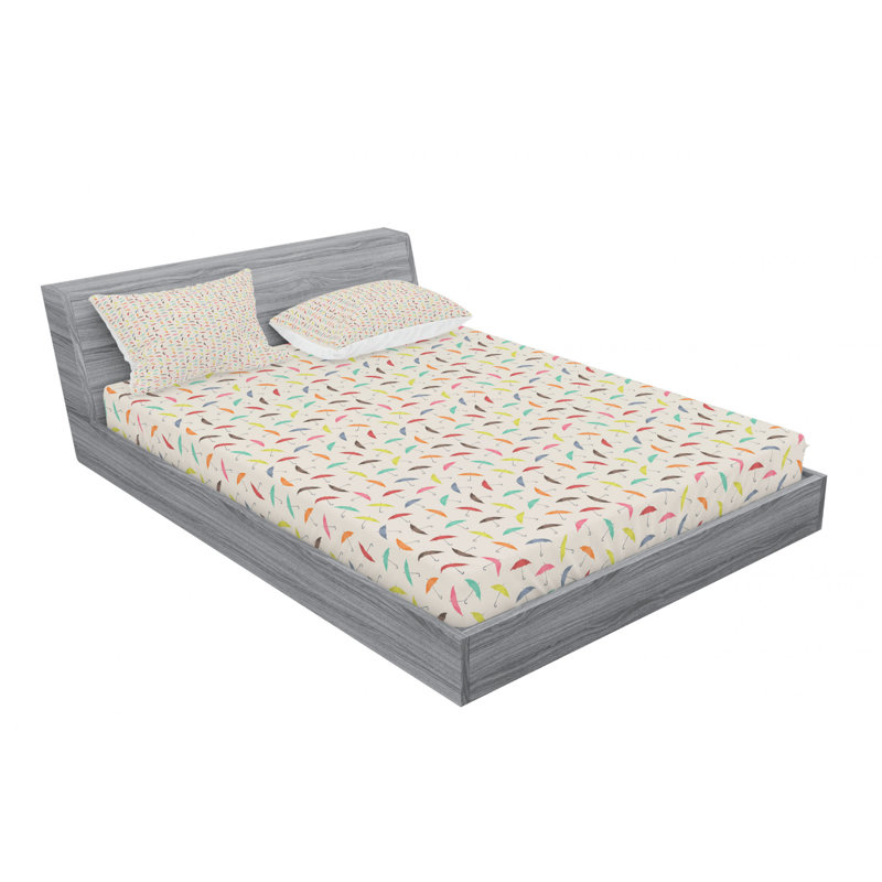 Microfiber Sheet Set, Queen Sheet Set with Fitted Sheet