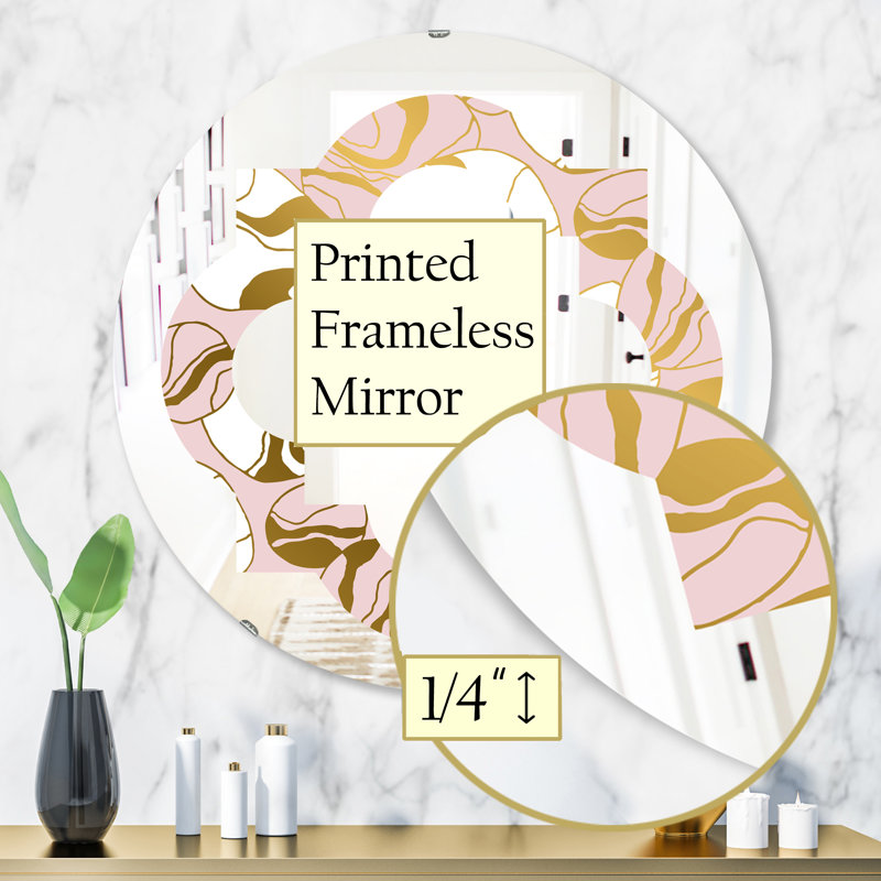 Miroir mural Marble II, H 31,5 po x l po